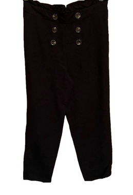 HEART & HIPS~ BLACK/ GOLD PULL ON~ PANT~LG